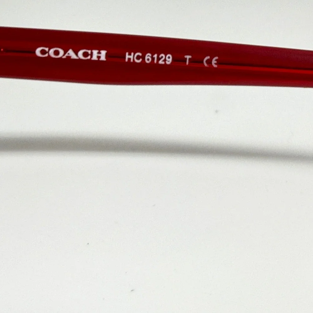 Coach HC 6129 5532 Burgundy Pomegranate Eyeglass Frames 52-16-140 Gold Logo